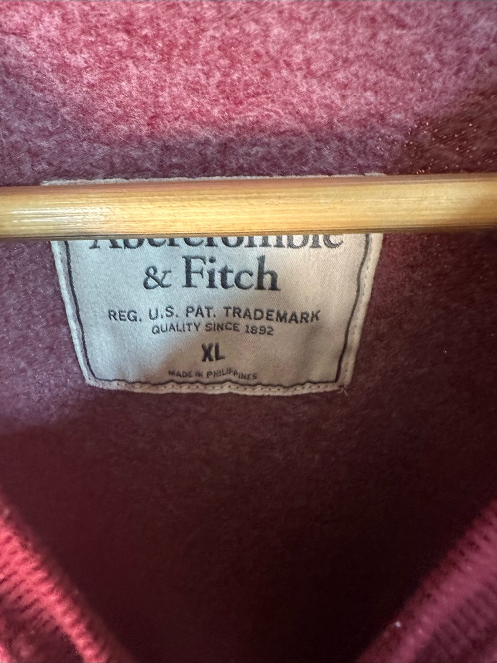 Abercrombie & Fitch Deep Wine Pullover Sweatshirt - Picture 3 of 6